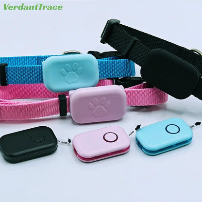 Waterproof Mini Dog Gps Animal Tracking Movement Alert Collars anti Lost Tracker Cats Puppies Remote Global Locator